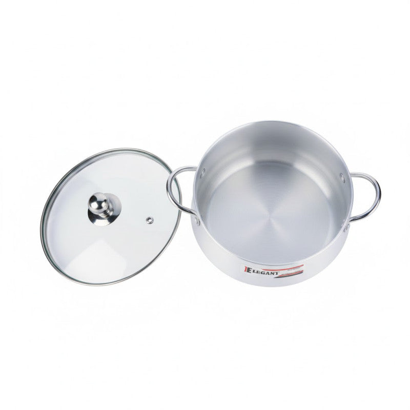 Elegant Belly Pot Glass Lid