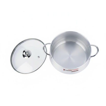 Elegant Belly Pot Glass Lid